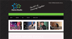 Desktop Screenshot of dancestudio.com.au